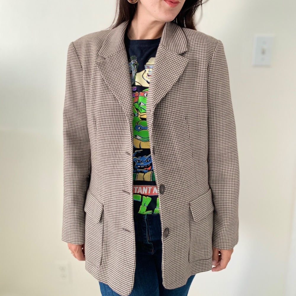 Houndstooth Blazer- Laundry by Shelli Segal
